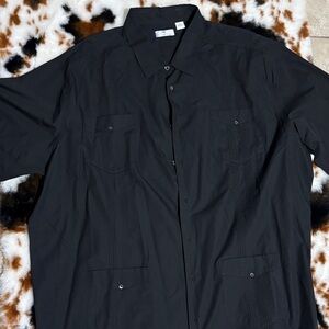 Men's Classic Black Dress Shirt